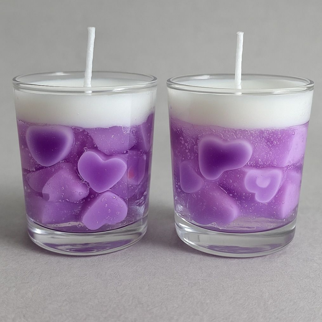 Heart Jelly Jar Candle - Image 2