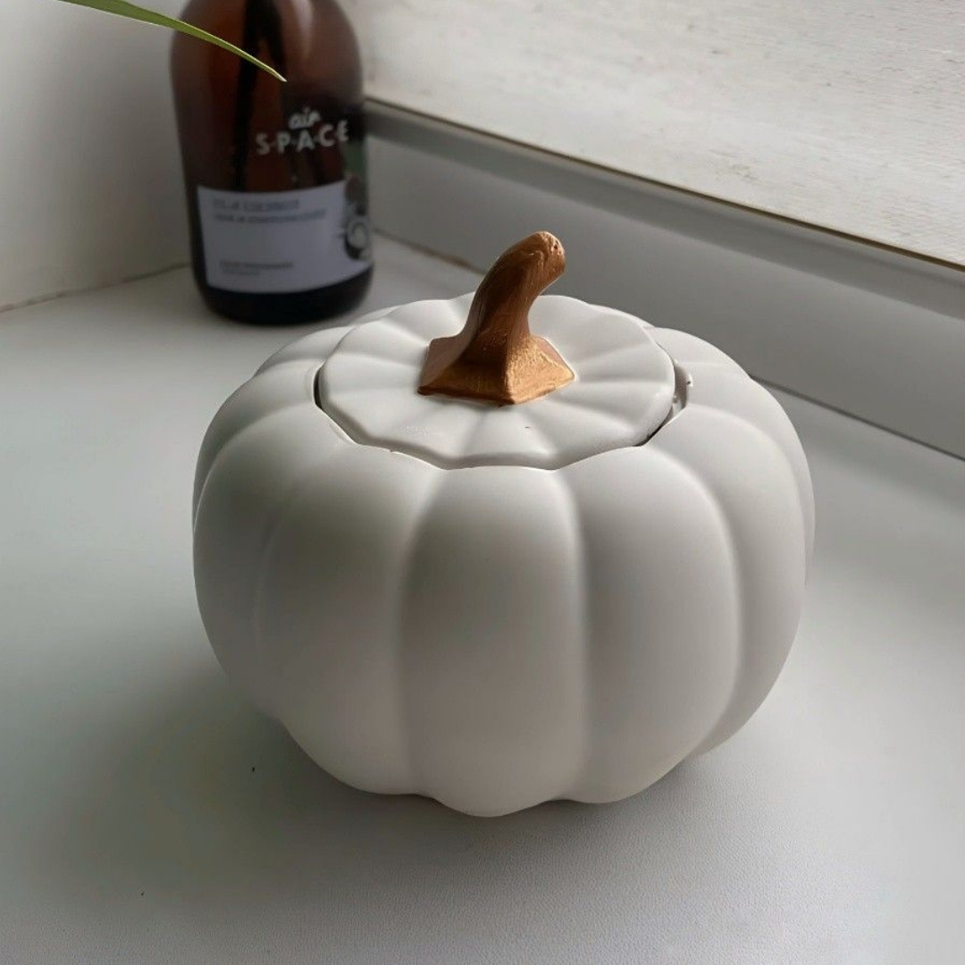 Pumpkin Shape Decorative Candle - Image 3