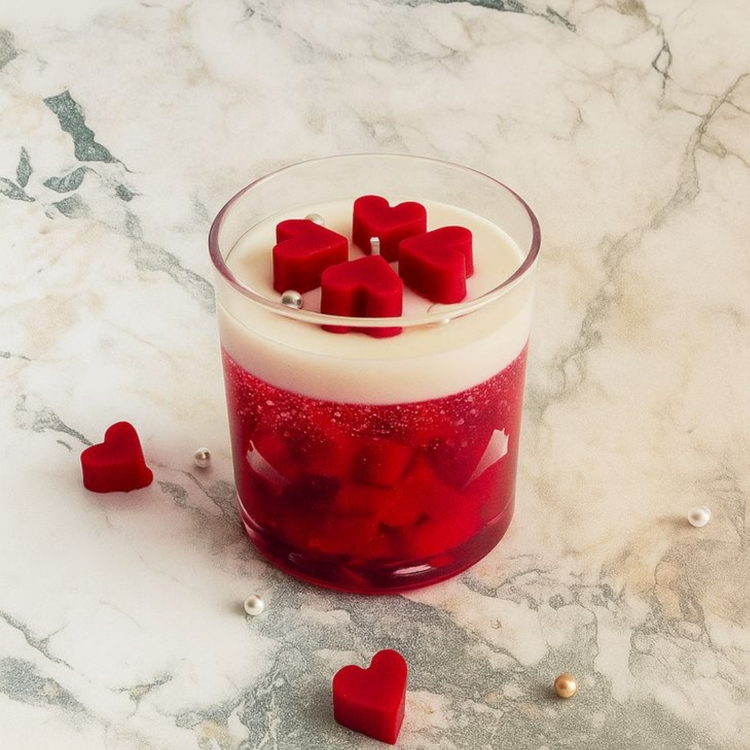 Heart Jelly Jar Candle